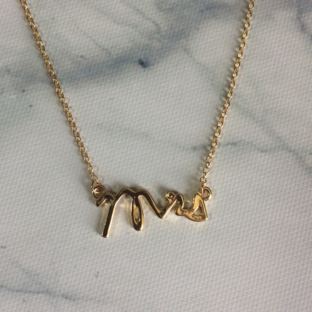 Gold Mrs Necklace